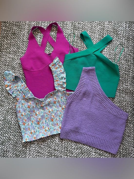 Sincerly Jules Tops - BUNDLE of 4 size Med Crop Tops